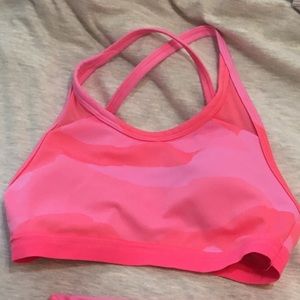 Aerie pink camo workout set